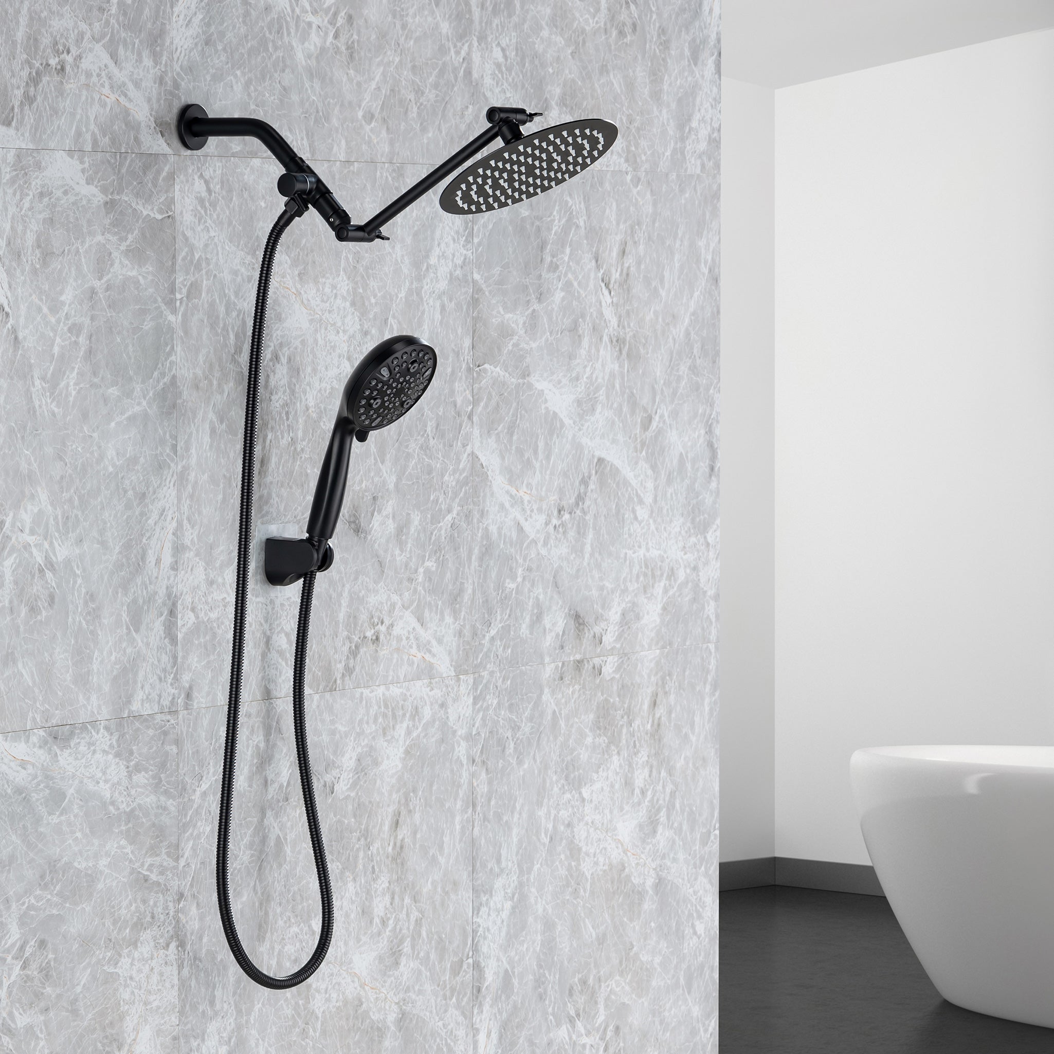 Shower system with Rain Shower Head and Handheld Shower RX2008