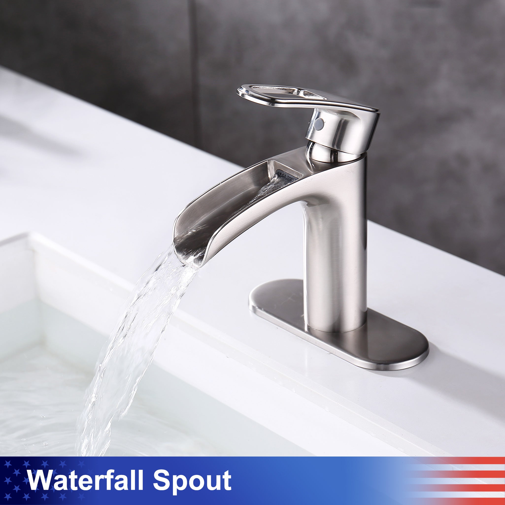 Single-Handle Waterfall Bathroom Faucet RX5301