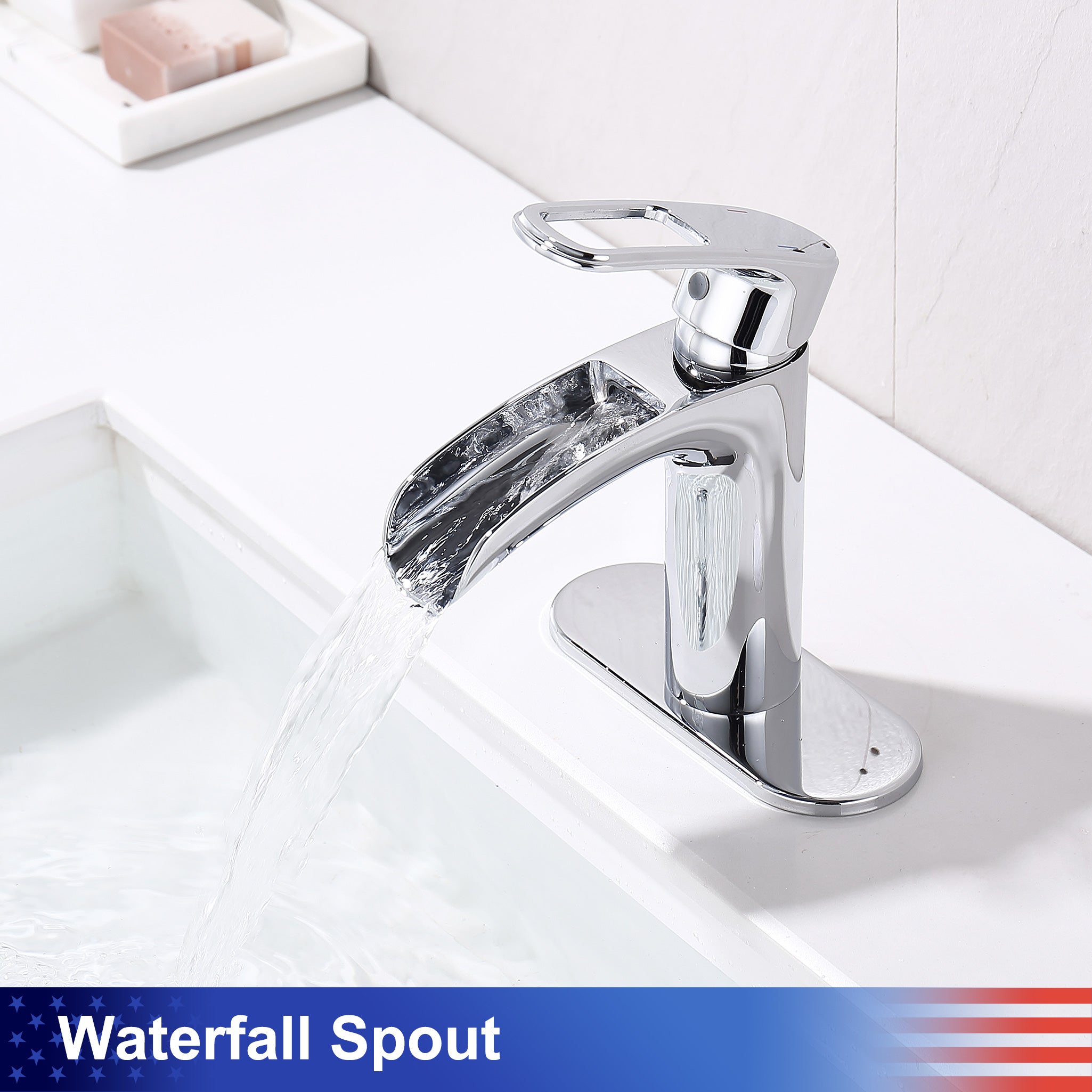 Single-Handle Waterfall Bathroom Faucet RX5301