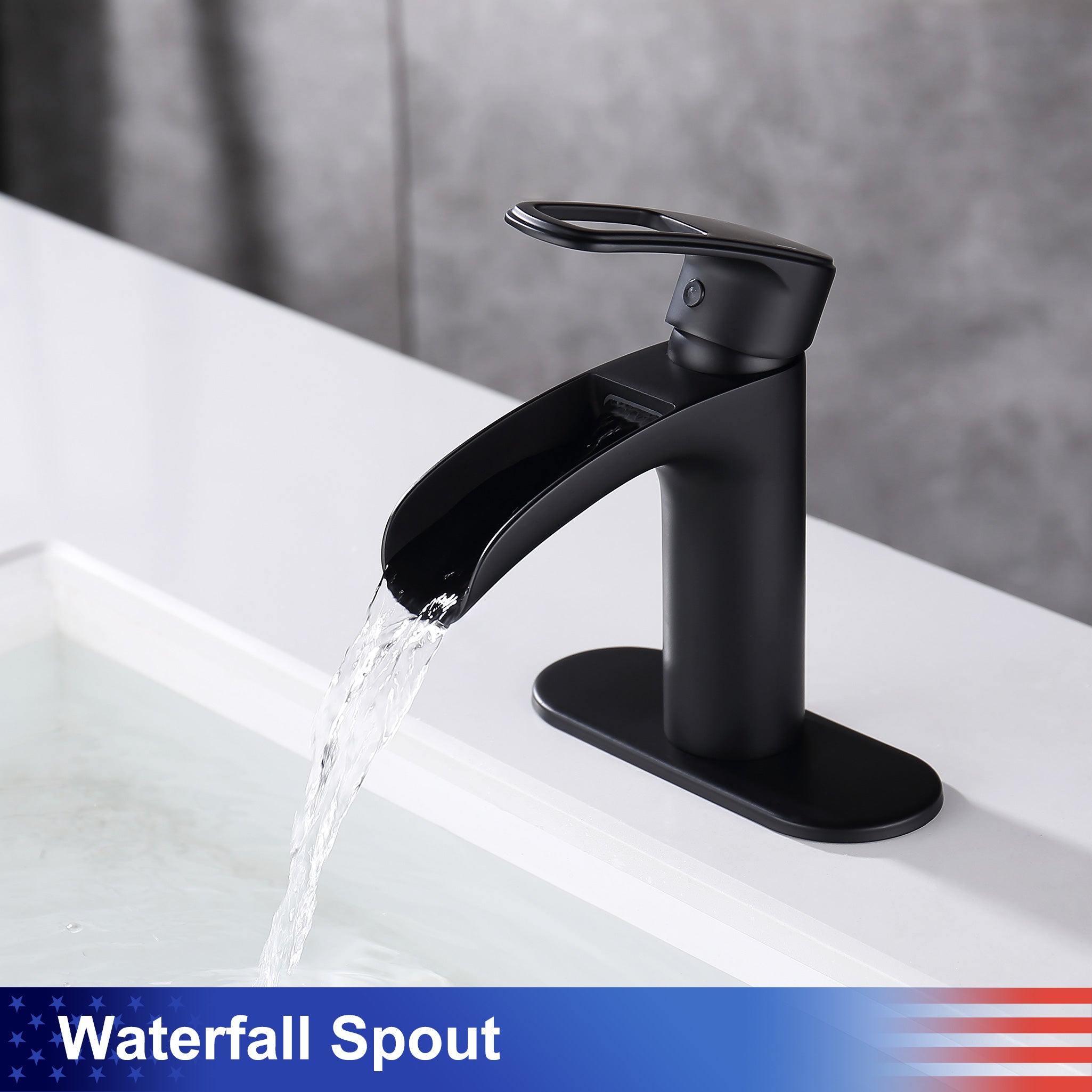 Single-Handle Waterfall Bathroom Faucet RX5301