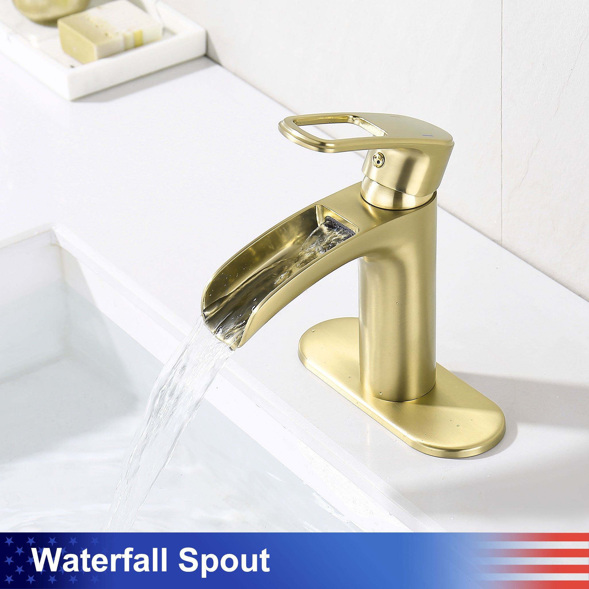 Single-Handle Waterfall Bathroom Faucet RX5301