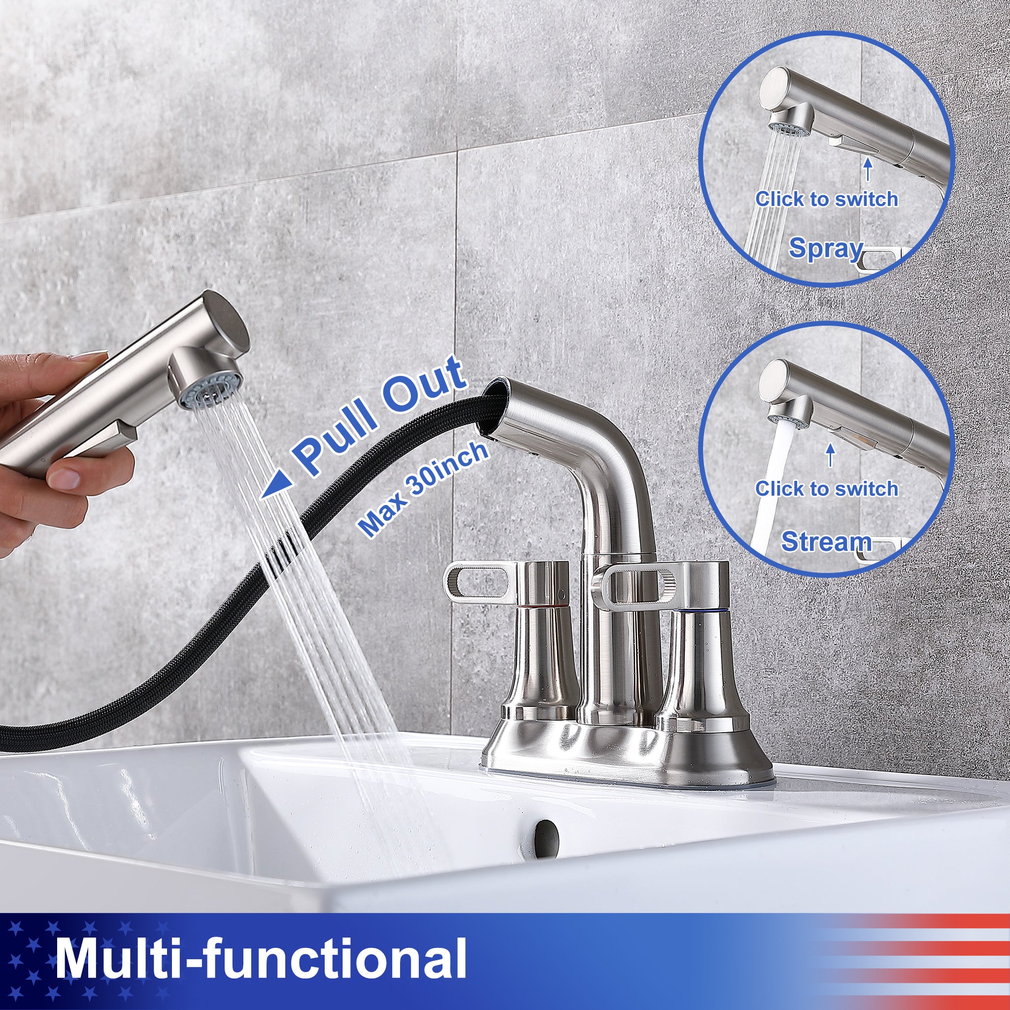 Centerset 2-Handle Bathroom Faucet RX5901