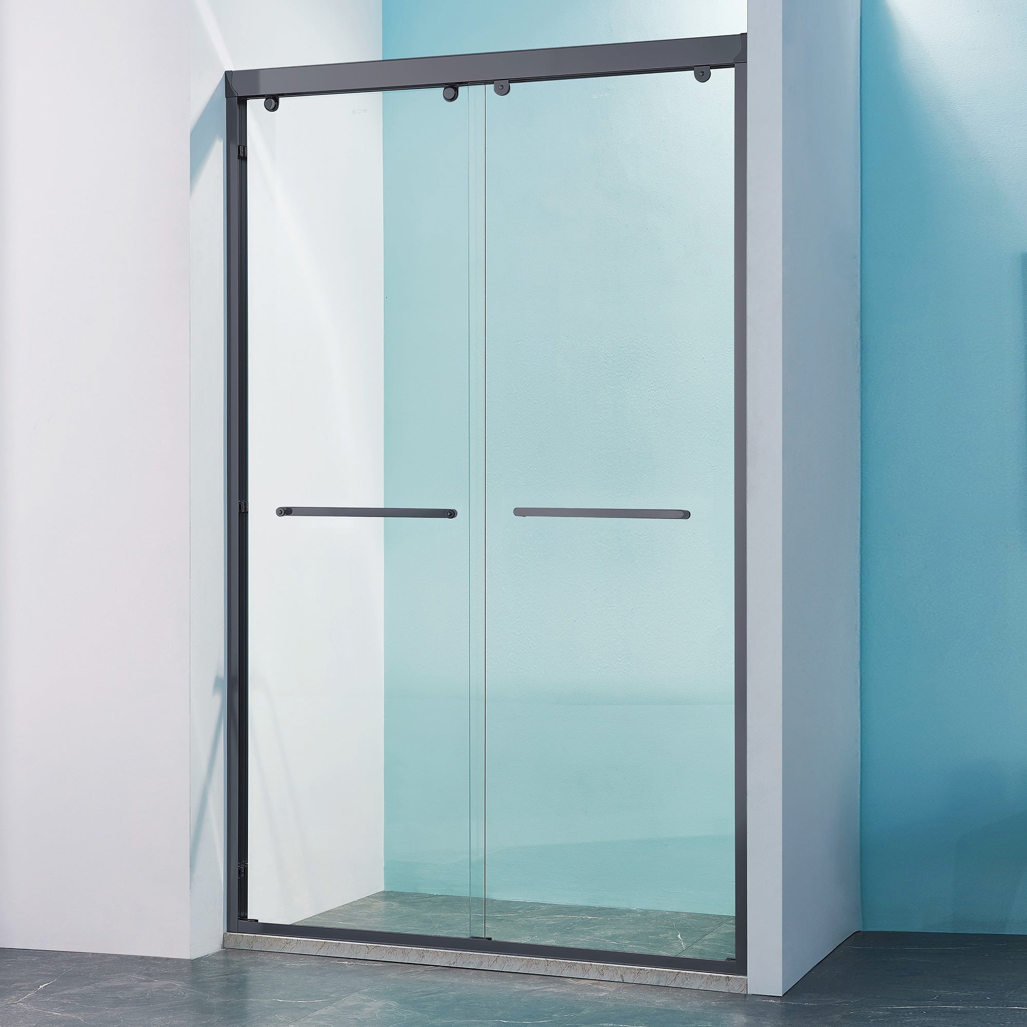 Sliding Framed Shower Door with 5/16 Inch (8mm) Thick Tampered Glass RX-SD08