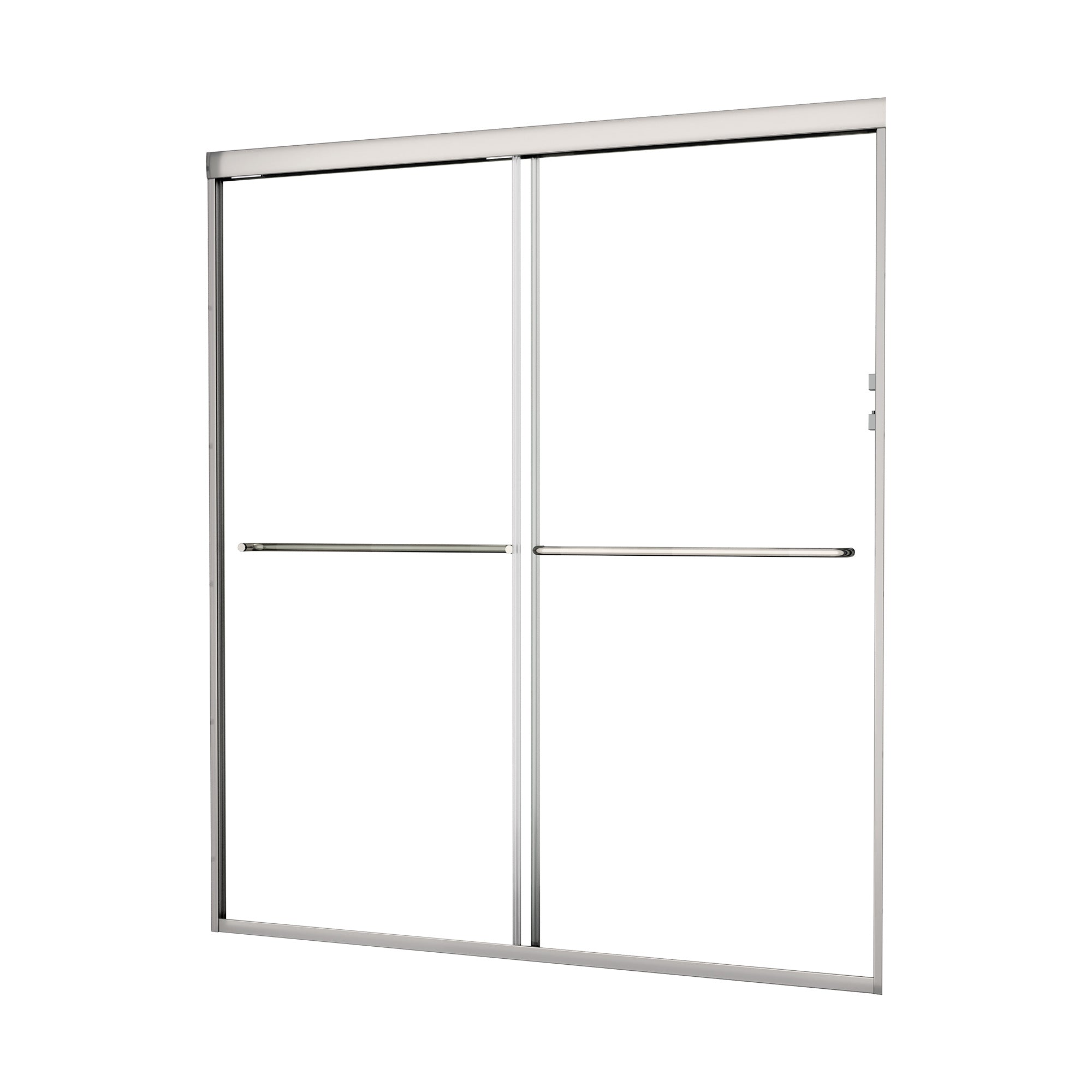 Sliding Framed Shower Door with 1/4 Inch (6mm) Thick Tampered Glass RX-SD12