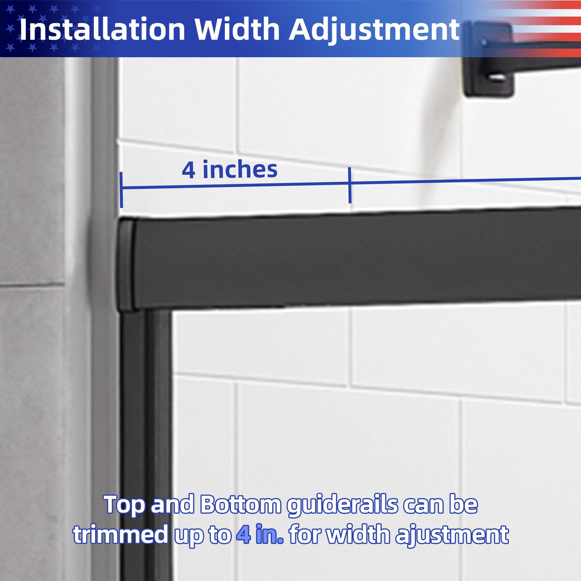 56 to 60 in. W x 70 in. H Sliding Framed Shower Door with 1/4 Inch (6mm) Thick Tampered Glass RX-SD16