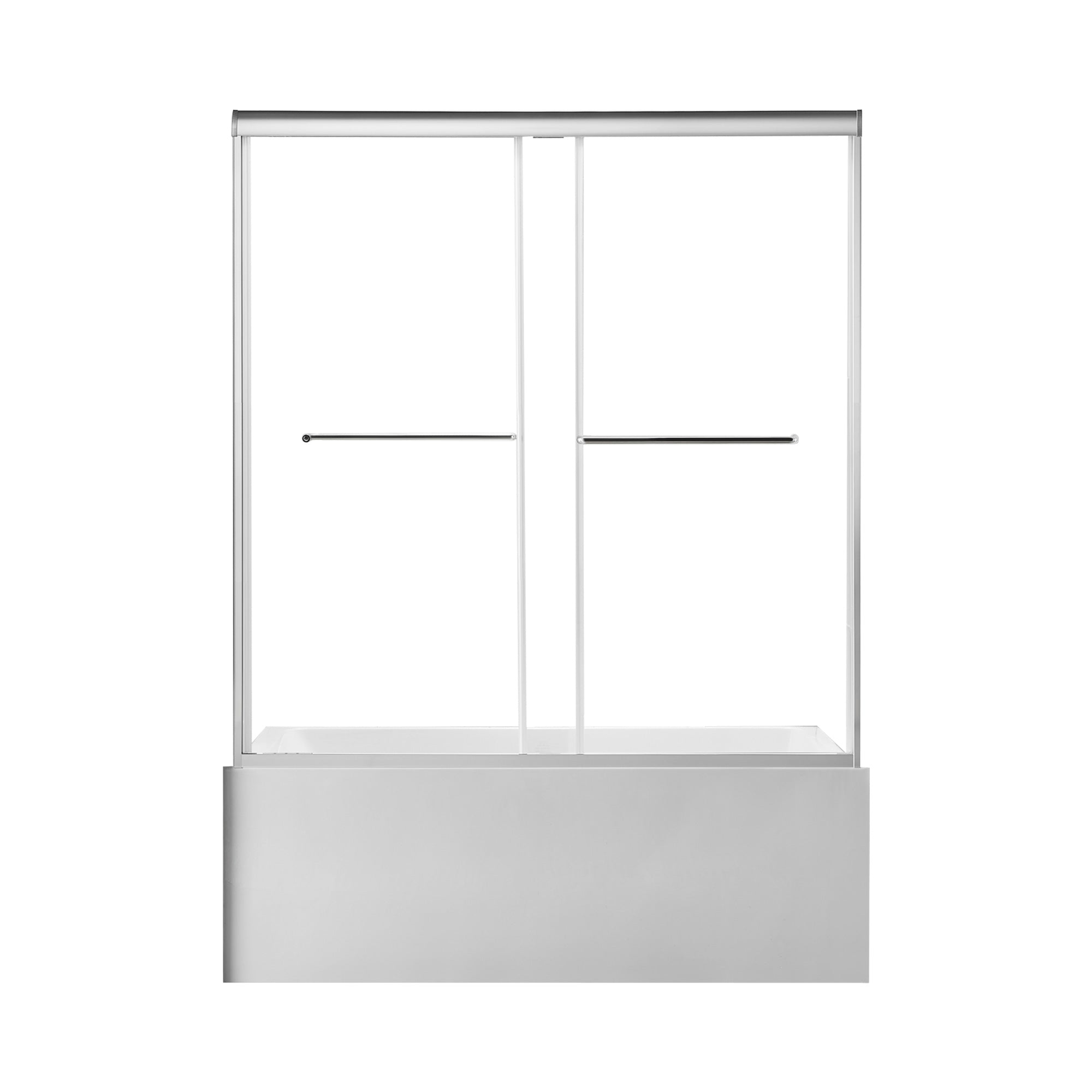 56 to 60 in. W x 60 in. H Sliding Framed Shower Door with 1/4 Inch (6mm) Thick Tampered Glass RX-SD17