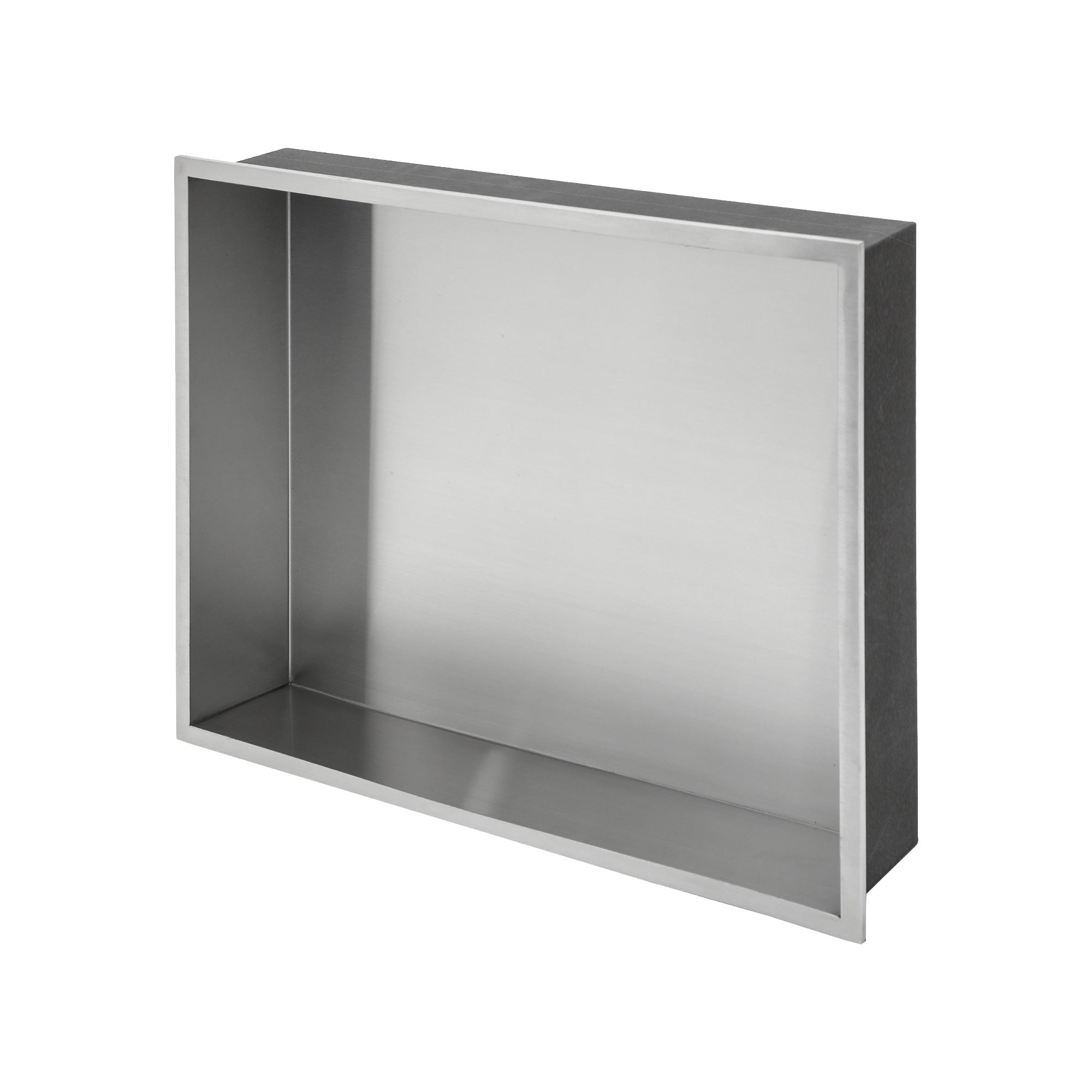 19" W × 15" H Stainless Steel Wall Niche Rectangular Recessed Shower Niche, No Tile Needed RX-SN07