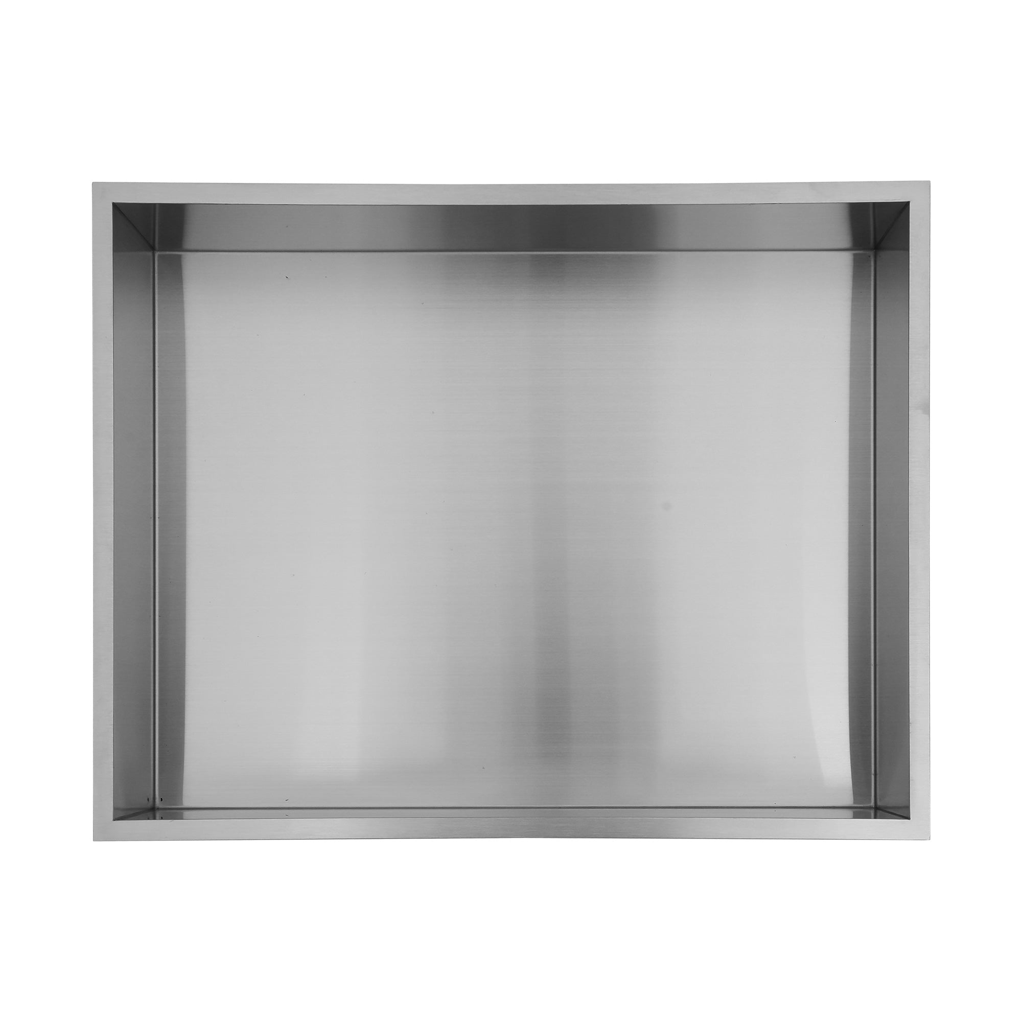 19" W × 15" H Stainless Steel Wall Niche Rectangular Recessed Shower Niche, No Tile Needed RX-SN07