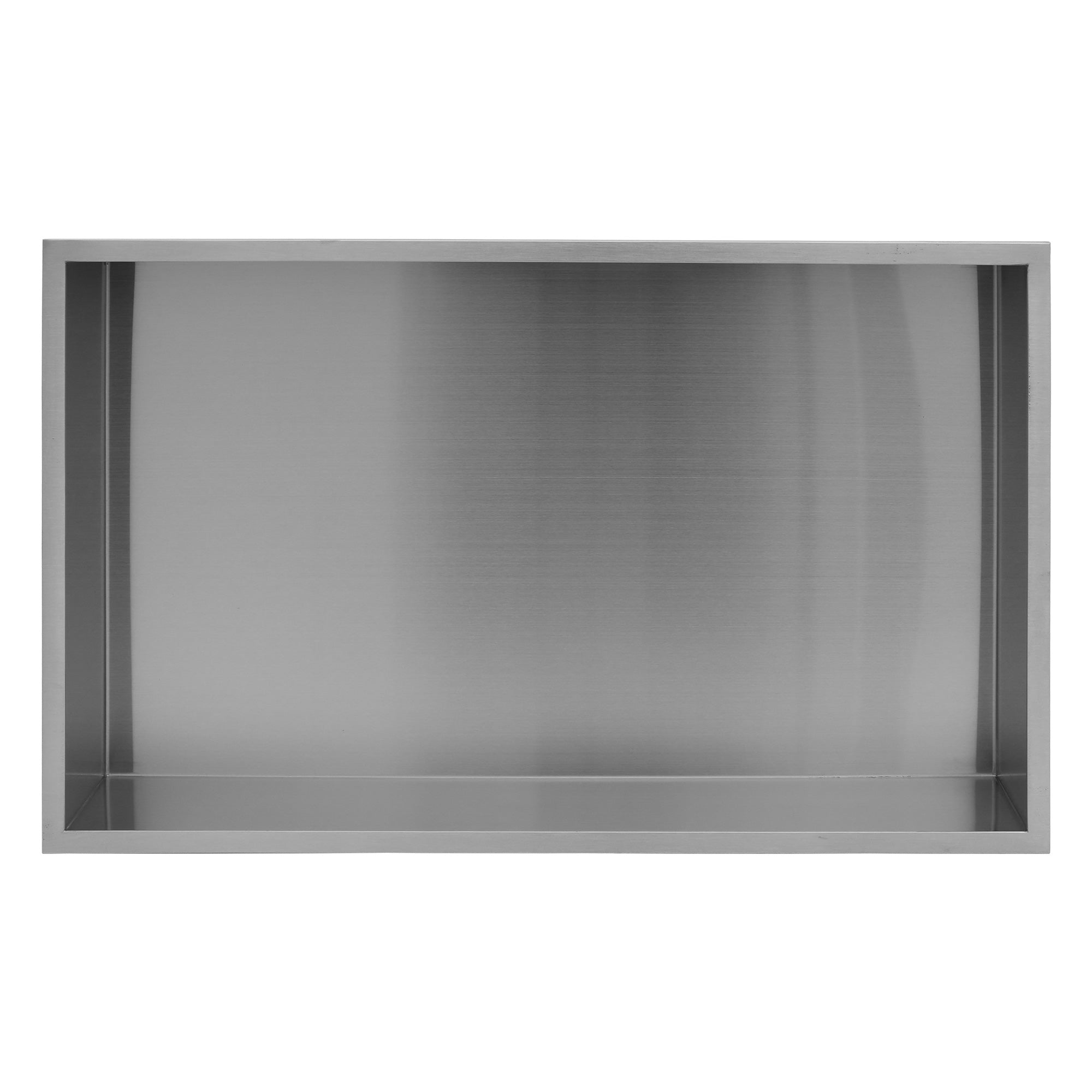 21" W × 13" H Stainless Steel Wall Niche Rectangular Recessed Shower Niche, No Tile Needed RX-SN09