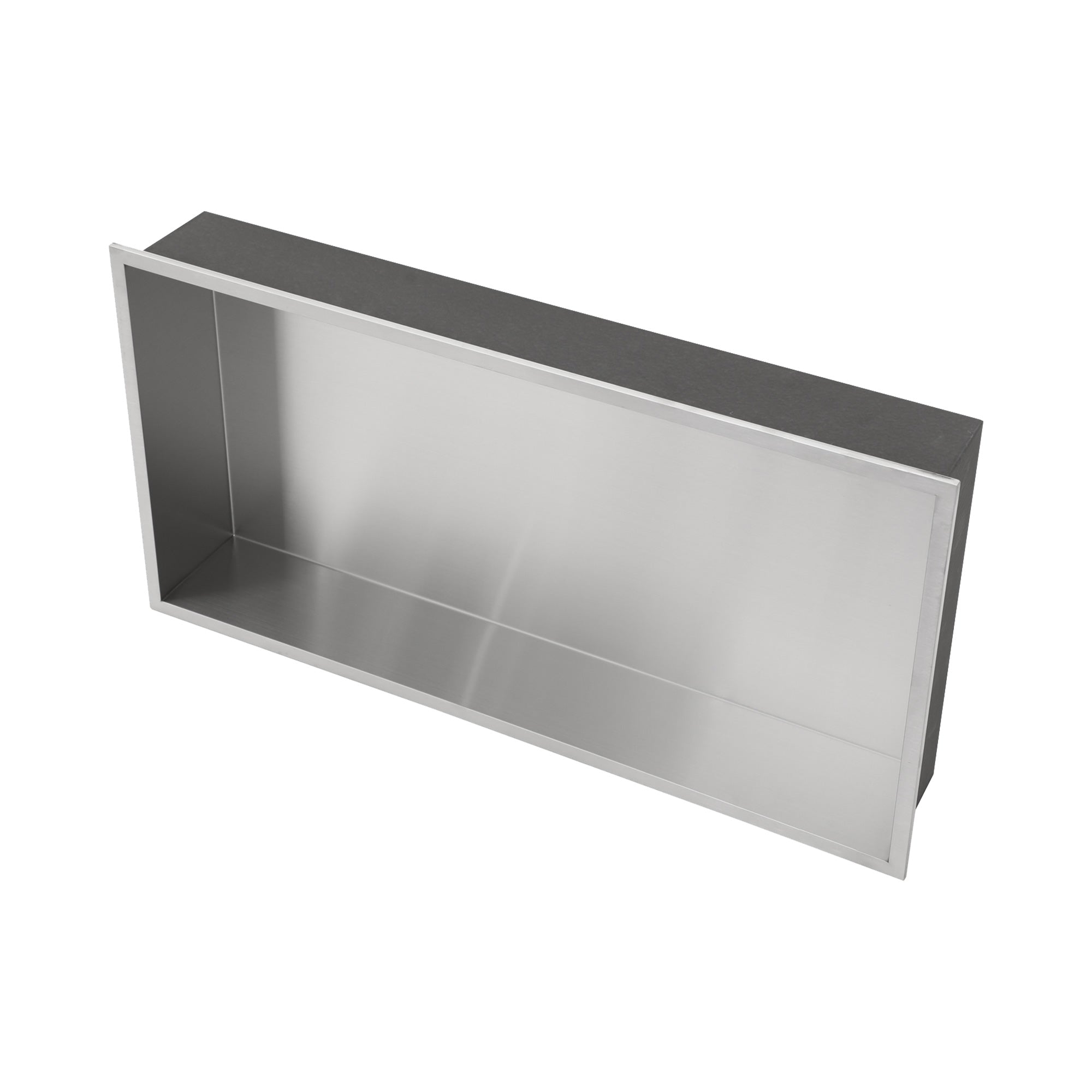 25" W × 13" H Stainless Steel Wall Niche Rectangular Recessed Shower Niche, No Tile Needed RX-SN11