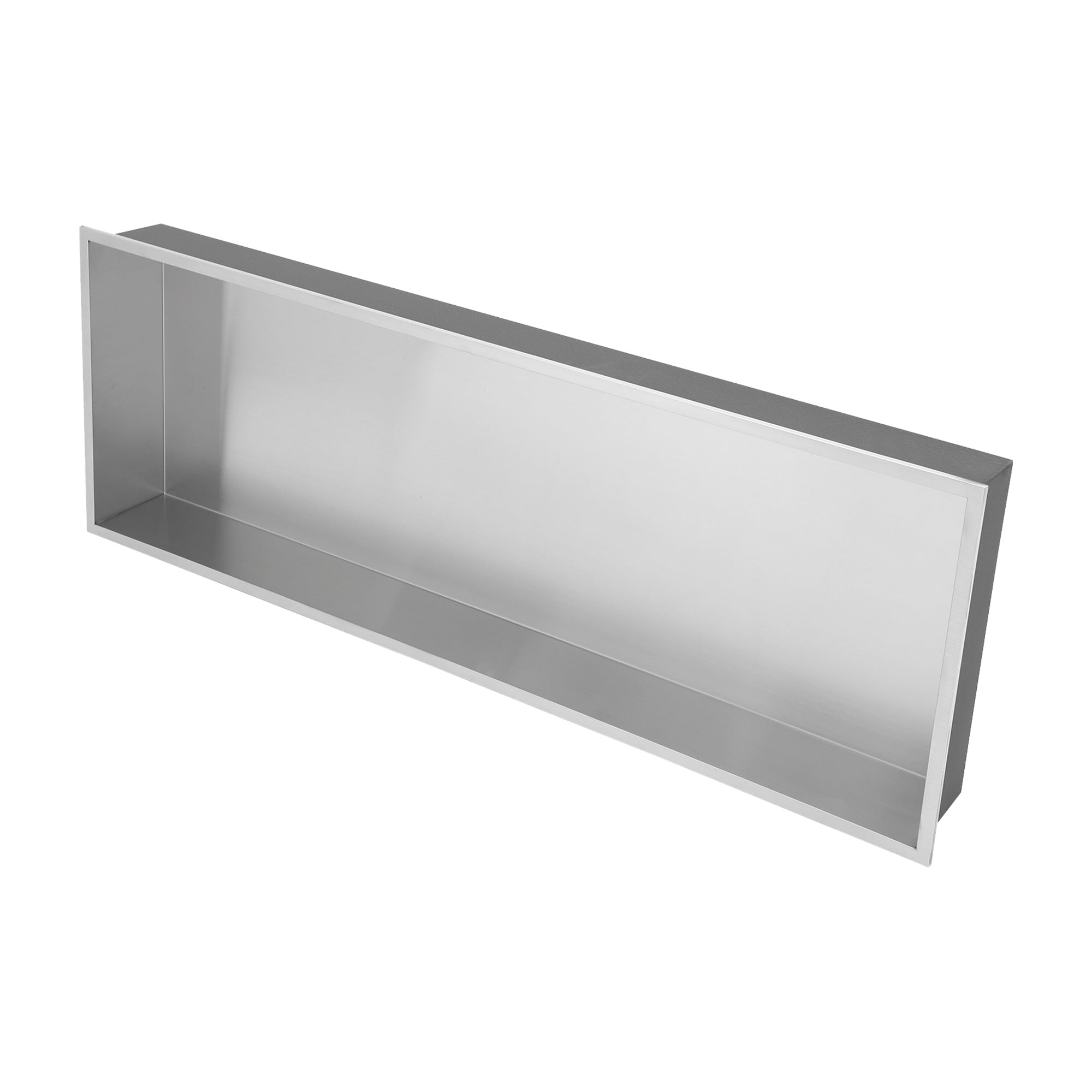 37" W × 13" H Stainless Steel Wall Niche Rectangular Recessed Shower Niche, No Tile Needed RX-SN12