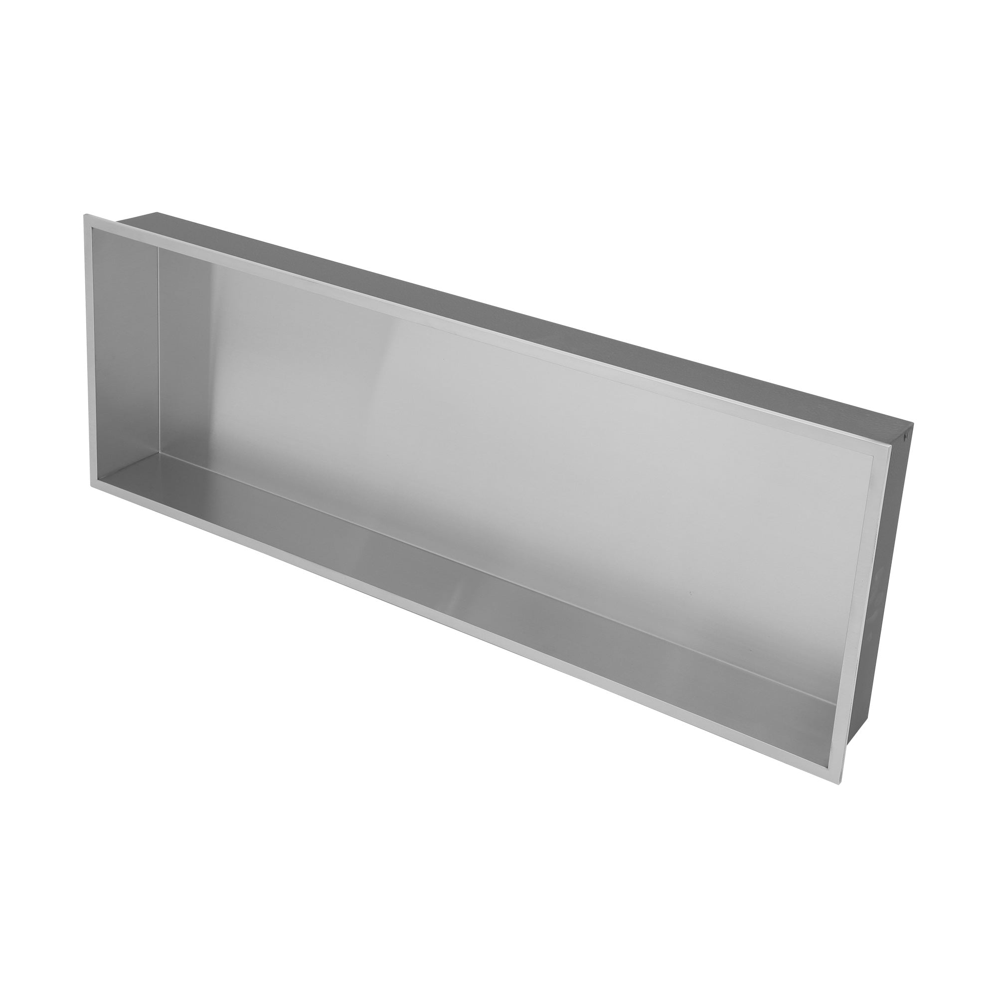 37" W × 13" H Stainless Steel Wall Niche Rectangular Recessed Shower Niche, No Tile Needed RX-SN12