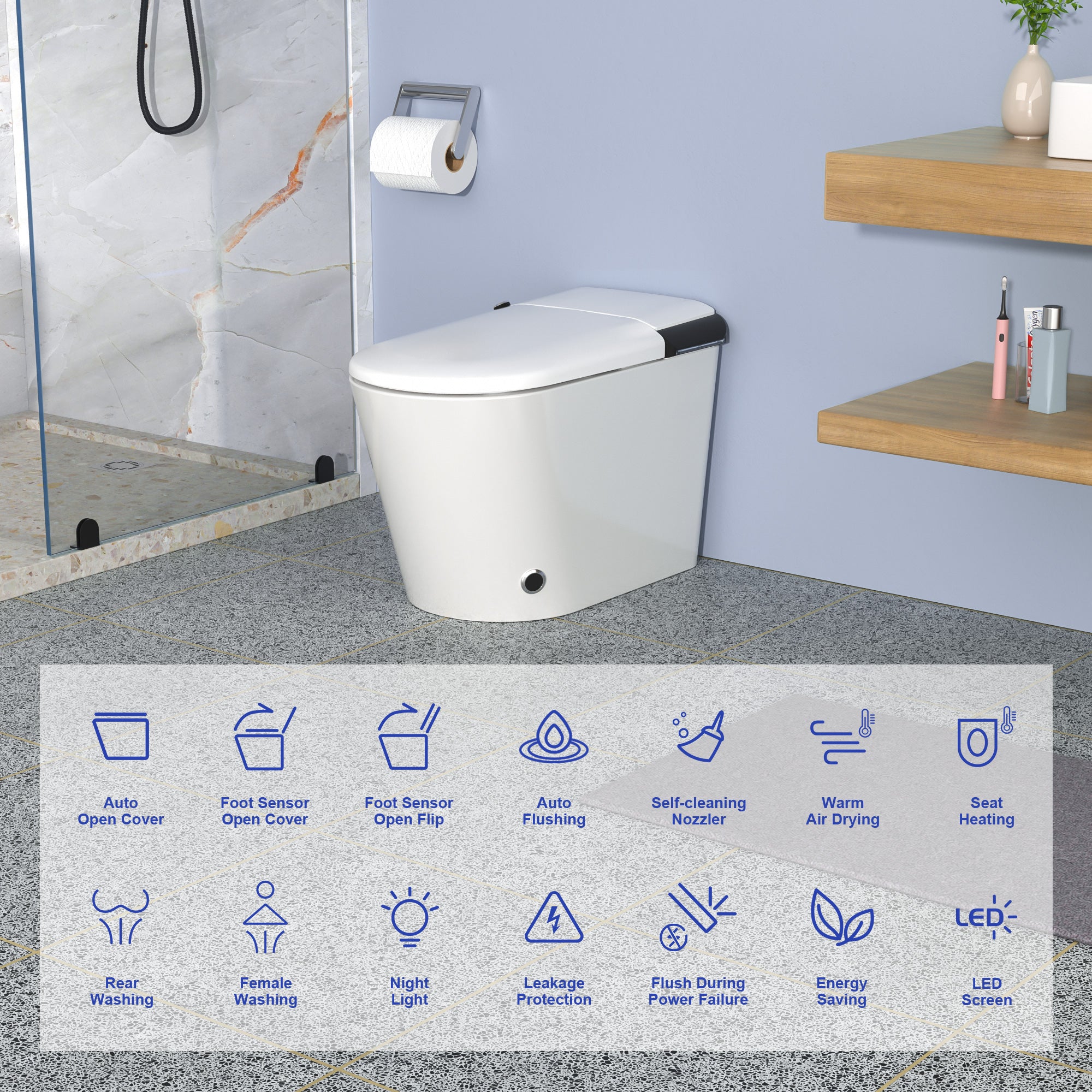 Smart Toilet with bidet built-in RX-T17W