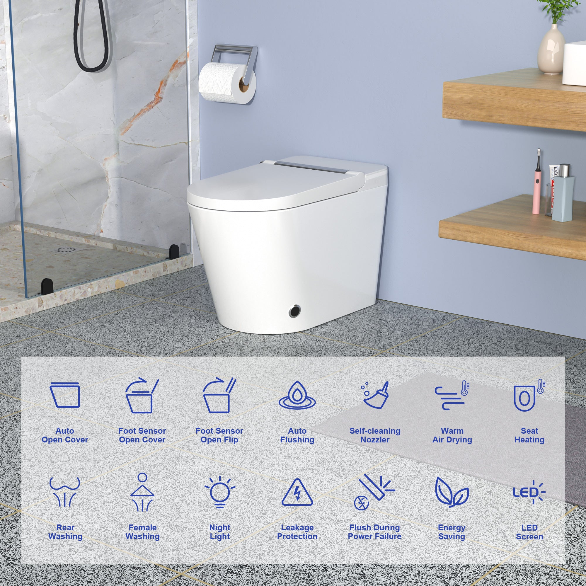 Smart Toilet with bidet built-in RX-T19W