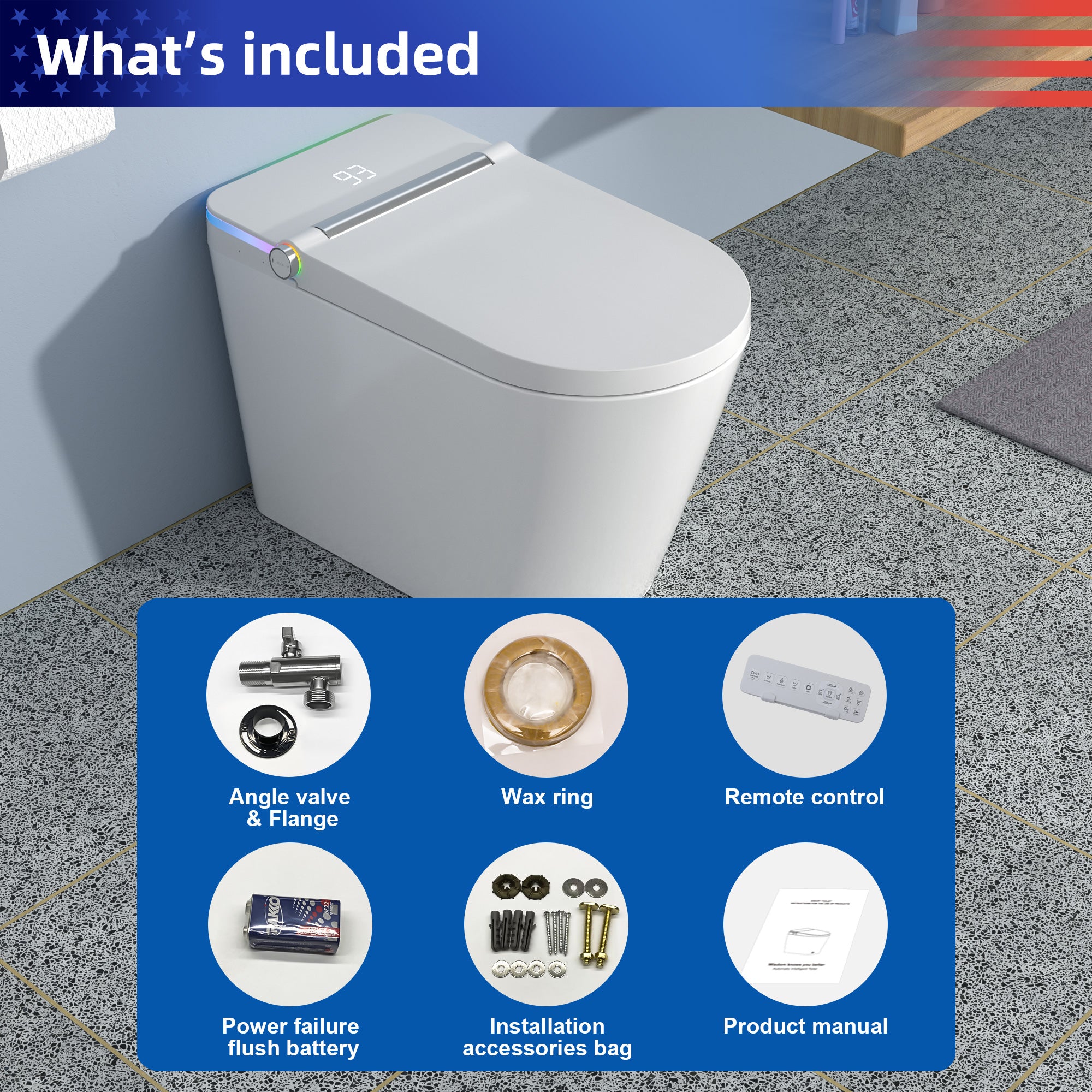 Smart Toilet with bidet built-in RX-T19W