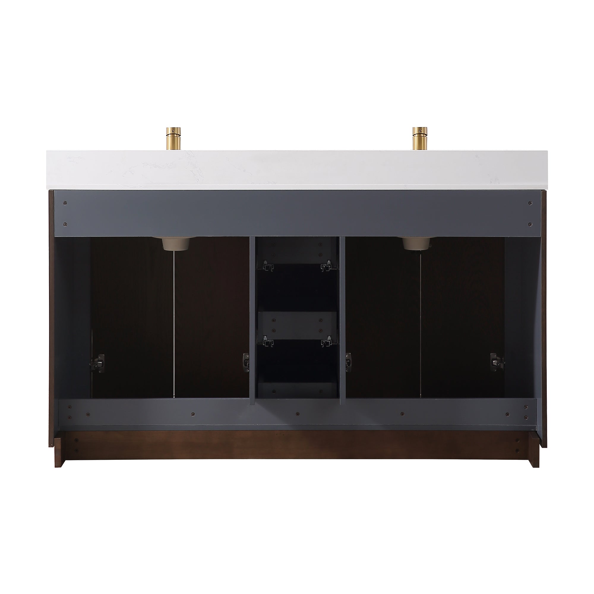 Free Standing Single Bathroom Vanity with Quartz Top RX-V04