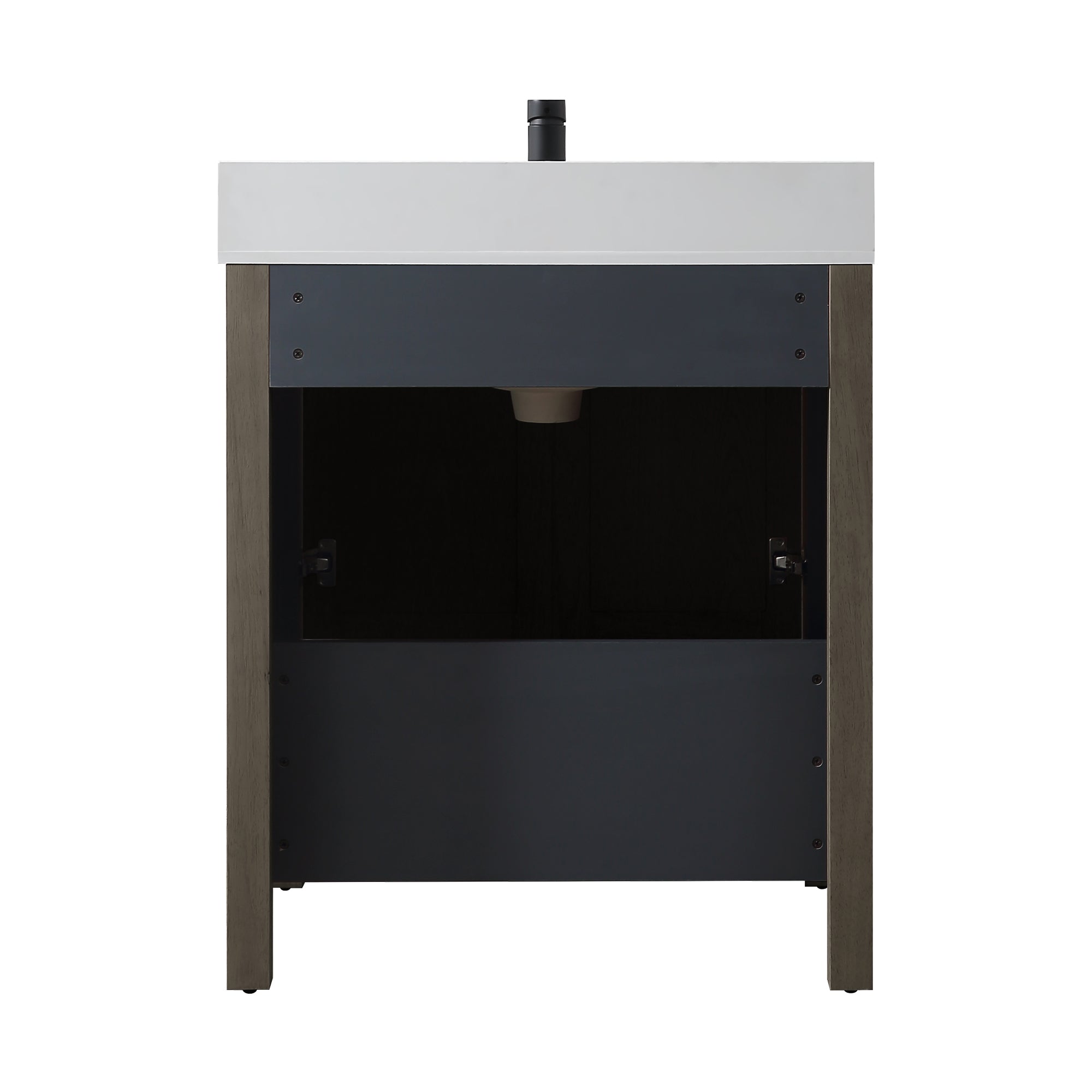 Free Standing Single Bathroom Vanity with Quartz Top RX-V05