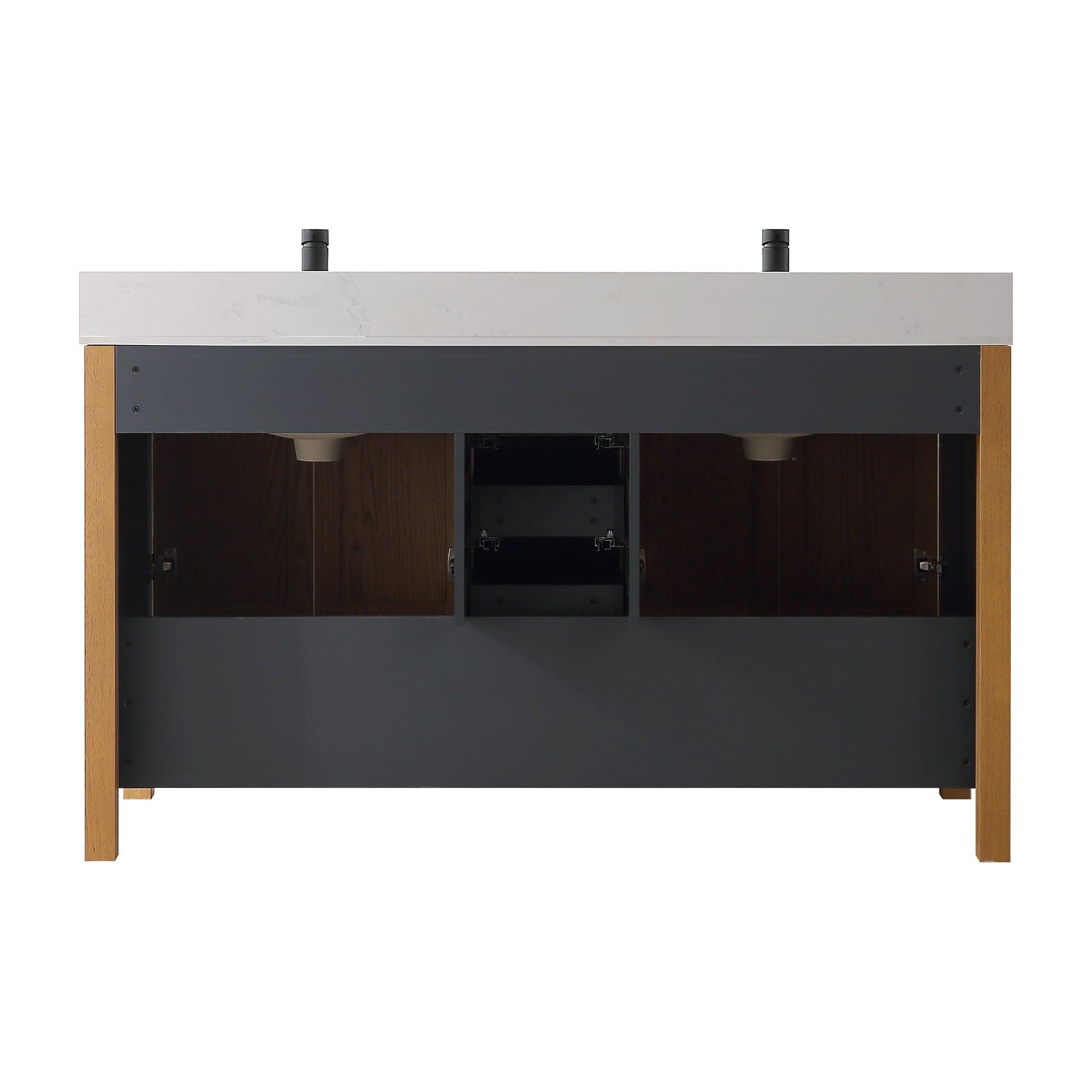 Free Standing Single Bathroom Vanity with Quartz Top RX-V05