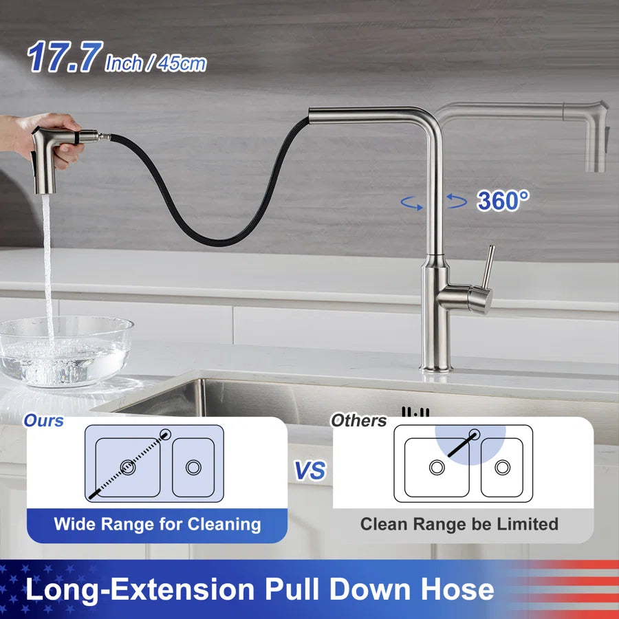 Pull-Down Single Handle Kitchen Faucet RX6013
