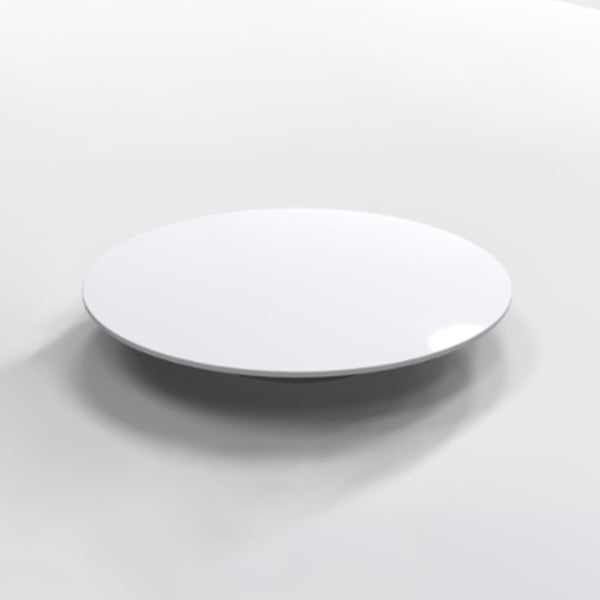 Solid Surface Pop-up Drain Decorative Cap in Matte White